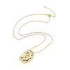 Brass Micro Pave Cubic Zirconia Letter Pendant Necklaces LS-KK-Z069-01G-D-2