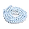 Painted Glass Bead Strands DGLA-S071-8mm-B15-4