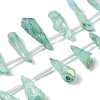 Electroplated Natural Quartz Crystal Beads Strands G-G890-A-12-1