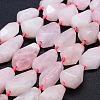 Natural Rose Quartz  Beads Strands G-F531-K06-1