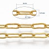 Brass Paperclip Chains X-CHC-S008-001A-G-4