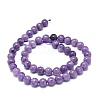 Natural Lilac Jade Beads Strands G-O201A-05B-2