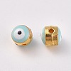 Alloy Enamel European Beads ENAM-WH0047-14I-1