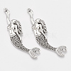 Tibetan Style Alloy Big Pendants X-TIBEP-T052-31AS-RS-1