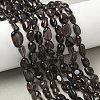 Natural Ice Obsidian Beads Strands X-G-P497-01A-15-8