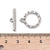 Non-Tarnish 304 Stainless Steel Ring Toggle Clasps STAS-A092-09B-P-3