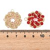 Imitate Austrian Crystal Bicone Glass Beaded Pendants PALLOY-MZ01394-3