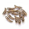 Tibetan Style Alloy Italian Horn Pendants EA13608Y-AB-2