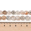 Natural Black Gold Rutilated Quartz Beads Strands G-H093-B02-8MM-4