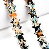 Spray Painted Synthetic Turquoise Beads Strands UNKW-T001-11K-05-4