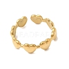 304 Stainless Steel Cuff Open Rings for Women RJEW-P182-05G-2