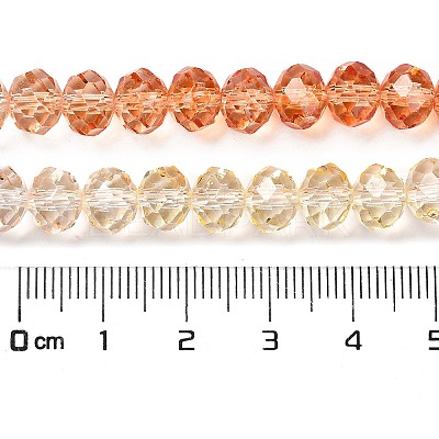 Transparent Painted Glass Beads Strands DGLA-A034-T8mm-A20-1
