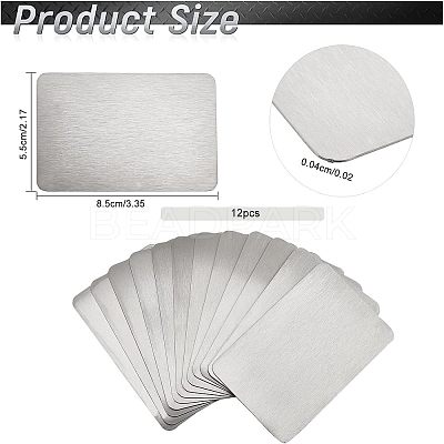 201 Stainless Steel Sheet LS-DIY-WH0304-294-1