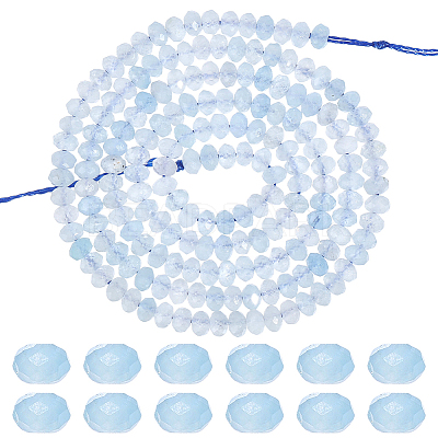 1 Strand Natural Aquamarine Beads Strands G-PA0002-06-1