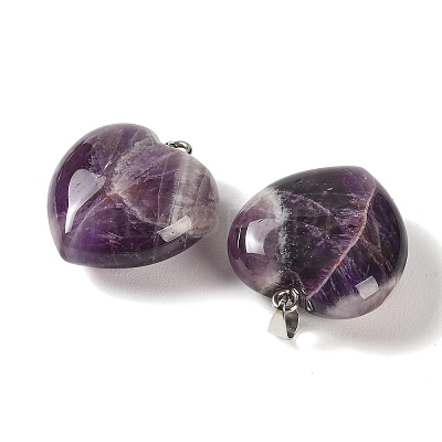 Natural Banded Amethyst Pendants GG-CBAA0EE-04P-13-1