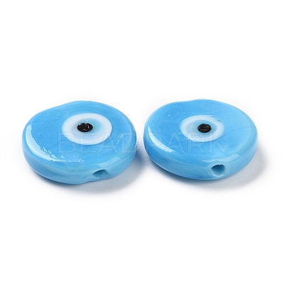 Handmade Evil Eye Lampwork Beads LAMP-E026-01A-1