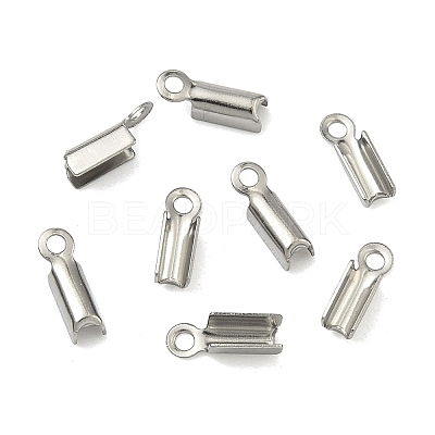 Tarnish Resistant 304 Stainless Steel Folding Crimp Ends STAS-R063-28-1