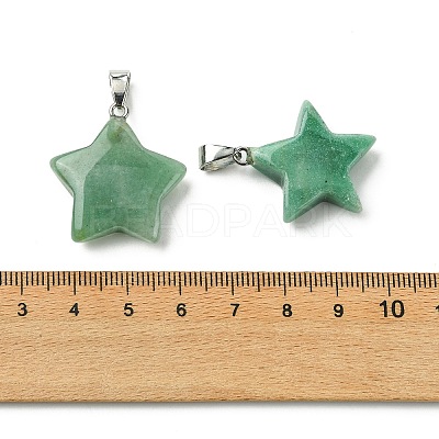 Natural Green Aventurine Pendants GG-K002-10A-1