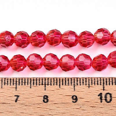 Baking Paint Transparent Glass Beads X1-DGLA-A035-T6mm-A02-1