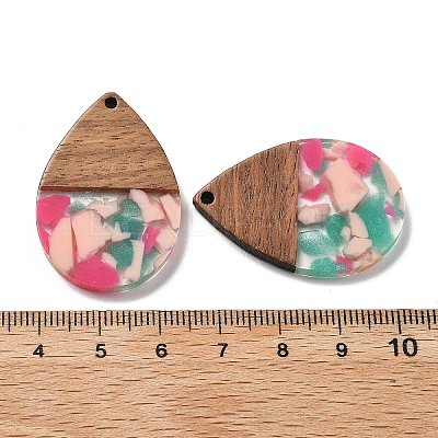 Resin and Walnut Pendants FIND-R051-15C-1
