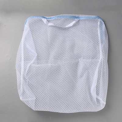 Polyester Mesh Zipper Laundry Bags with Handles ABAG-TAC0003-13C-02-1