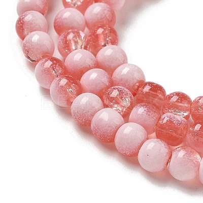 Crackle Glass Beads Strands GLAA-U001-4mm-13-1
