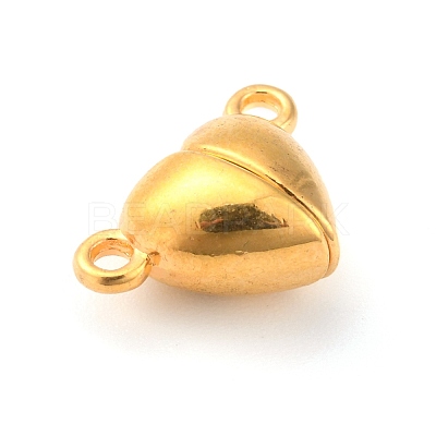 Alloy Magnetic Clasps with Loops PALLOY-P223-B01-G-1
