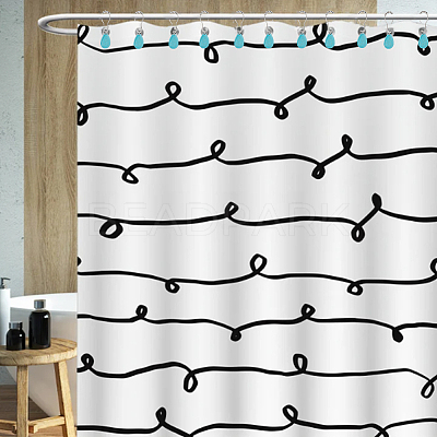 12Pcs Iron Shower Curtain Rings for Bathroom HJEW-OC0001-23-1