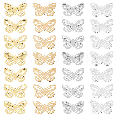 100Pcs 4 Colors Iron Pendants IFIN-TA0001-70-1