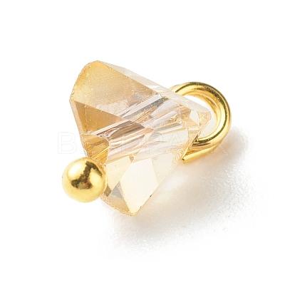 Electroplate Glass Charms PALLOY-JF00821-07-1