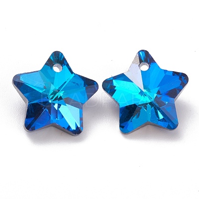 Electroplate Glass Charms X-GLAA-H104-A02-1
