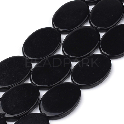 Synthetic Black Stone Beads Strands X-G-Q949-006-1