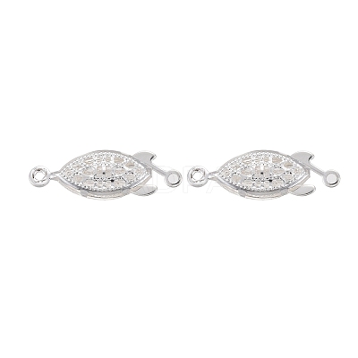 304 Stainless Steel Box Clasps STAS-P249-01S-1