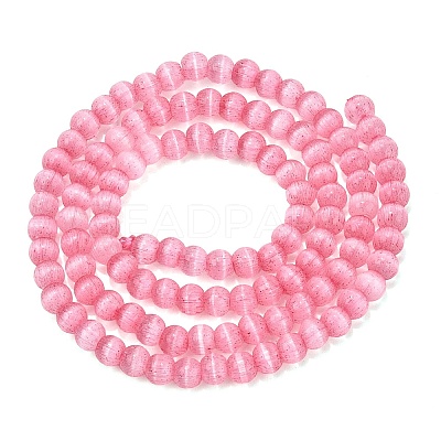 Glass Imitation Cat Eye Beads Strands GLAA-N075-01A-06-1