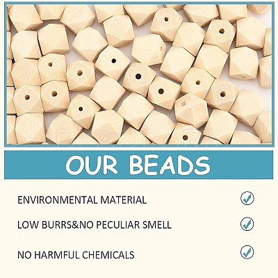 Unfinished Wood Beads WOOD-PH0009-35-1