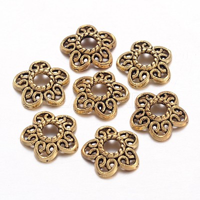 Tibetan Style Alloy Bead Caps LS-GLF10597Y-1