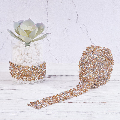 Glitter Resin Hotfix Rhinestone(Hot Melt Adhesive On The Back) OCOR-WH0052-01D-1