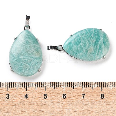 Natural Amazonite Pendants G-U002-01P-B-1