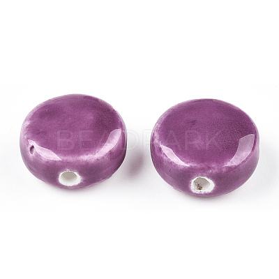 Handmade Porcelain Beads PORC-Q215-15x14mm-01-1
