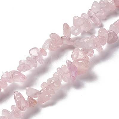 Natural Rose Quartz Beads Strands G-O049-B-36-1