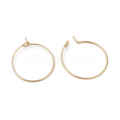316L Surgical Stainless Steel Hoop Earring Findings STAS-G229-07G-06A-1
