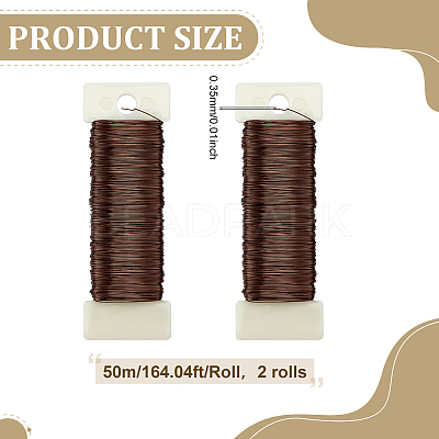 2 Rolls Baking Paint Iron Wire FIND-ME0002-71-1