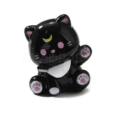 Opaque Cute Little Cat Resin Ornament RESI-S015-02D-1