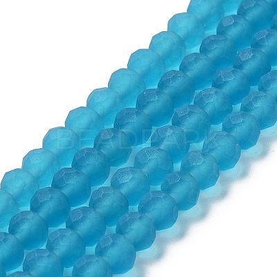 Transparent Glass Beads Strands EGLA-A044-T1mm-MD27-1