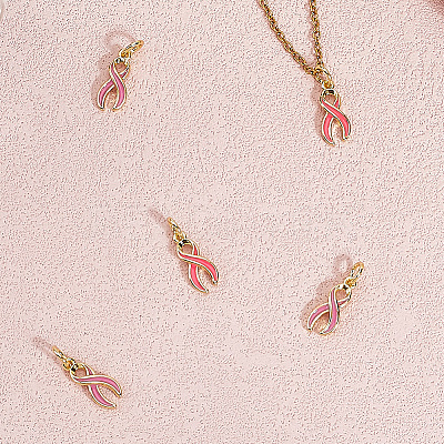 8Pcs 2 Style Brass Enamel Charms KK-BBC0020-37-1