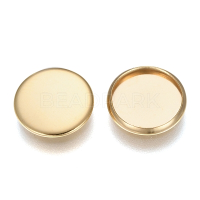 304 Stainless Steel Plain Edge Bezel Cups STAS-E460-10G-12MM-1