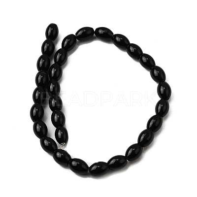Natural Black Onyx Beads Strands G-F801-F02-03-1