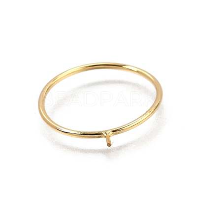 1/20 Yellow Gold Filled Stackable Rings Settings with Peg KK-Z116-01G-02-1