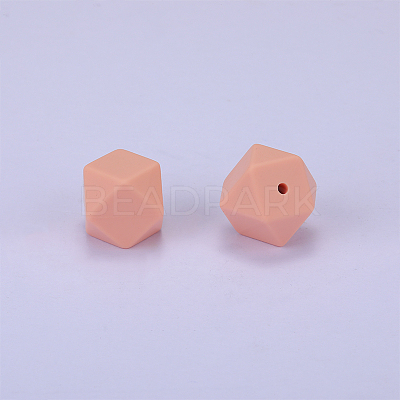 Hexagonal Silicone Beads SI-JX0020A-84-1