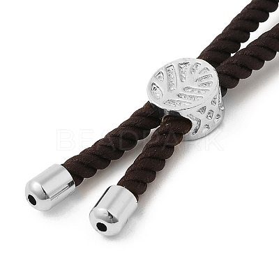 Twisted Nylon Cord Silder Bracelets DIY-B066-03P-17-1